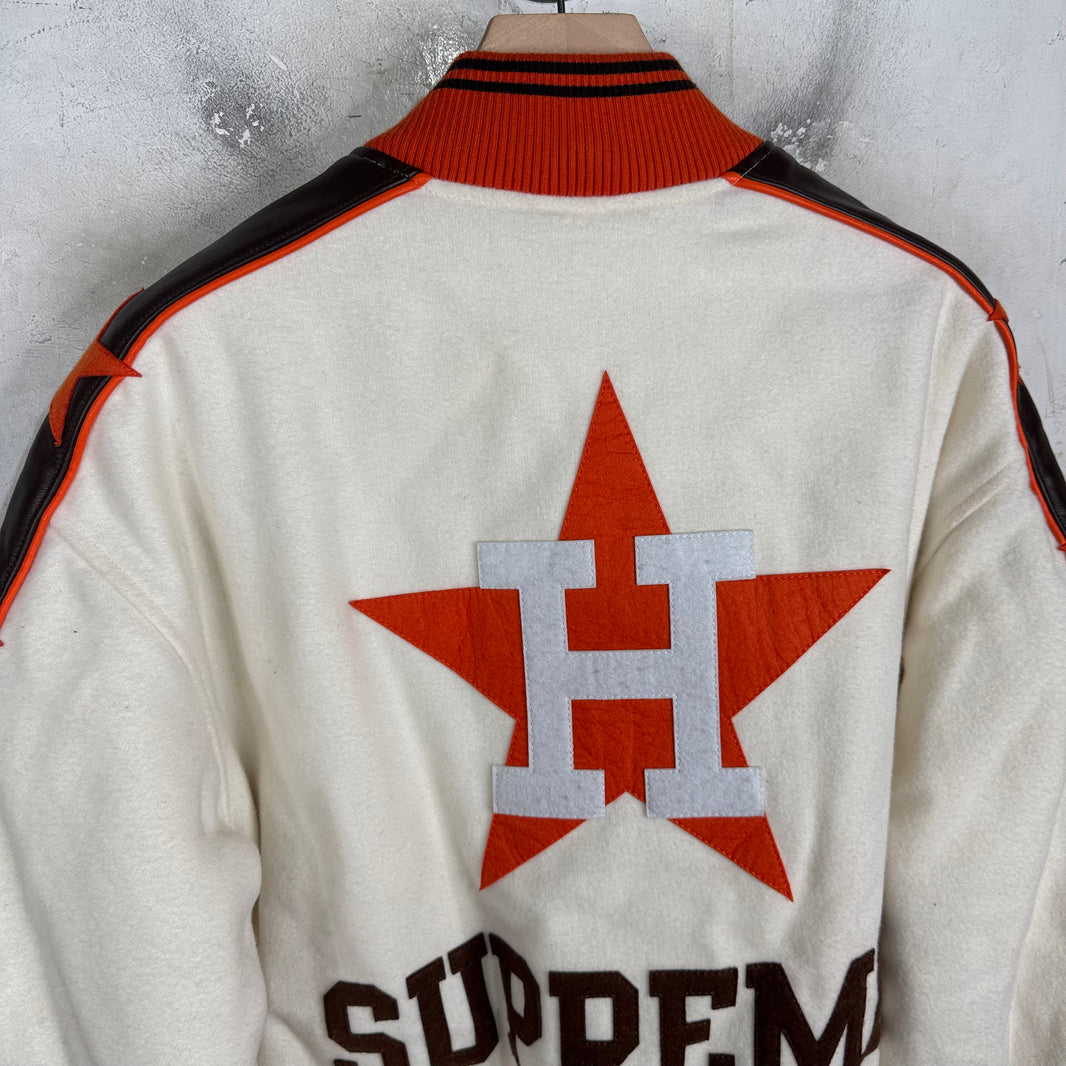 Supreme x Mitchell & Ness Astros Varsity Jacket