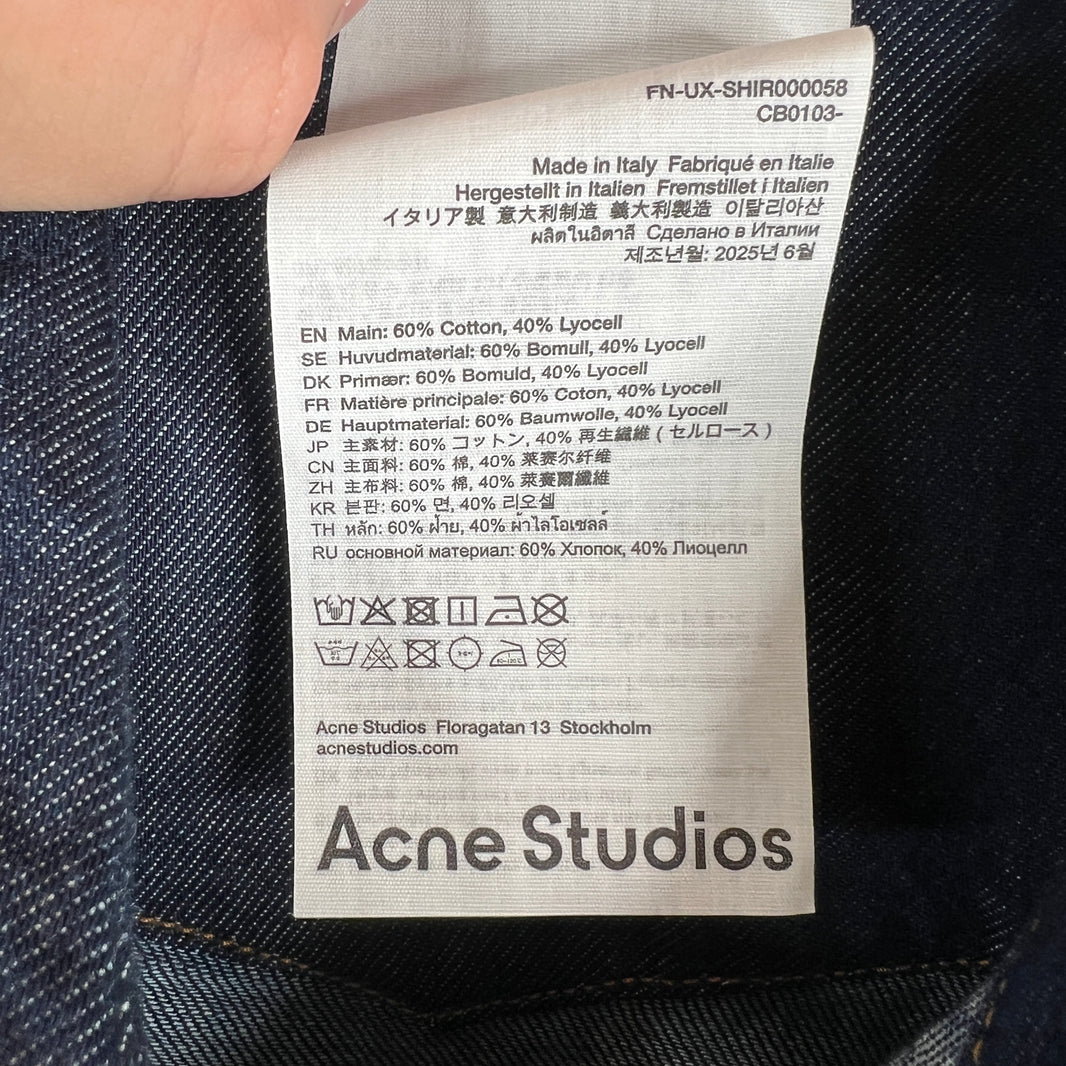 Acne Studios Blue Snap Button Denim Shirt