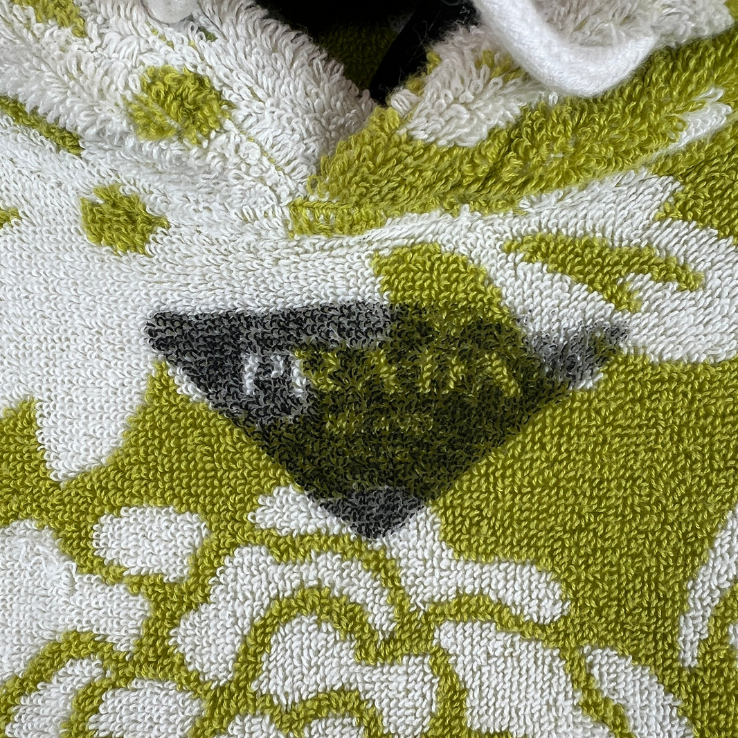 Prada Floral Green Terry Cloth Hoodie