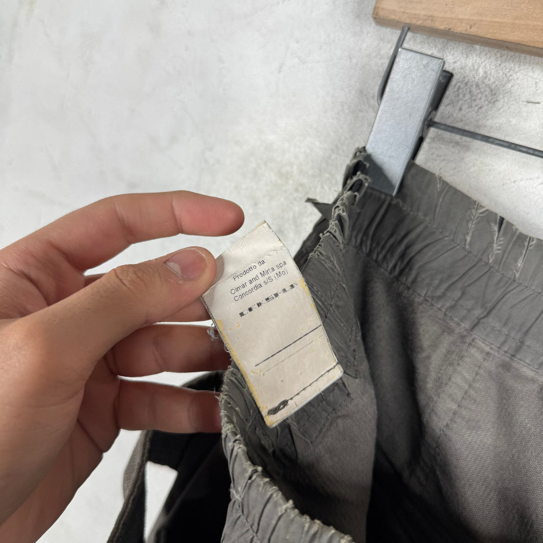 DRKSHDW Grey Corduroy Creatch Cargos