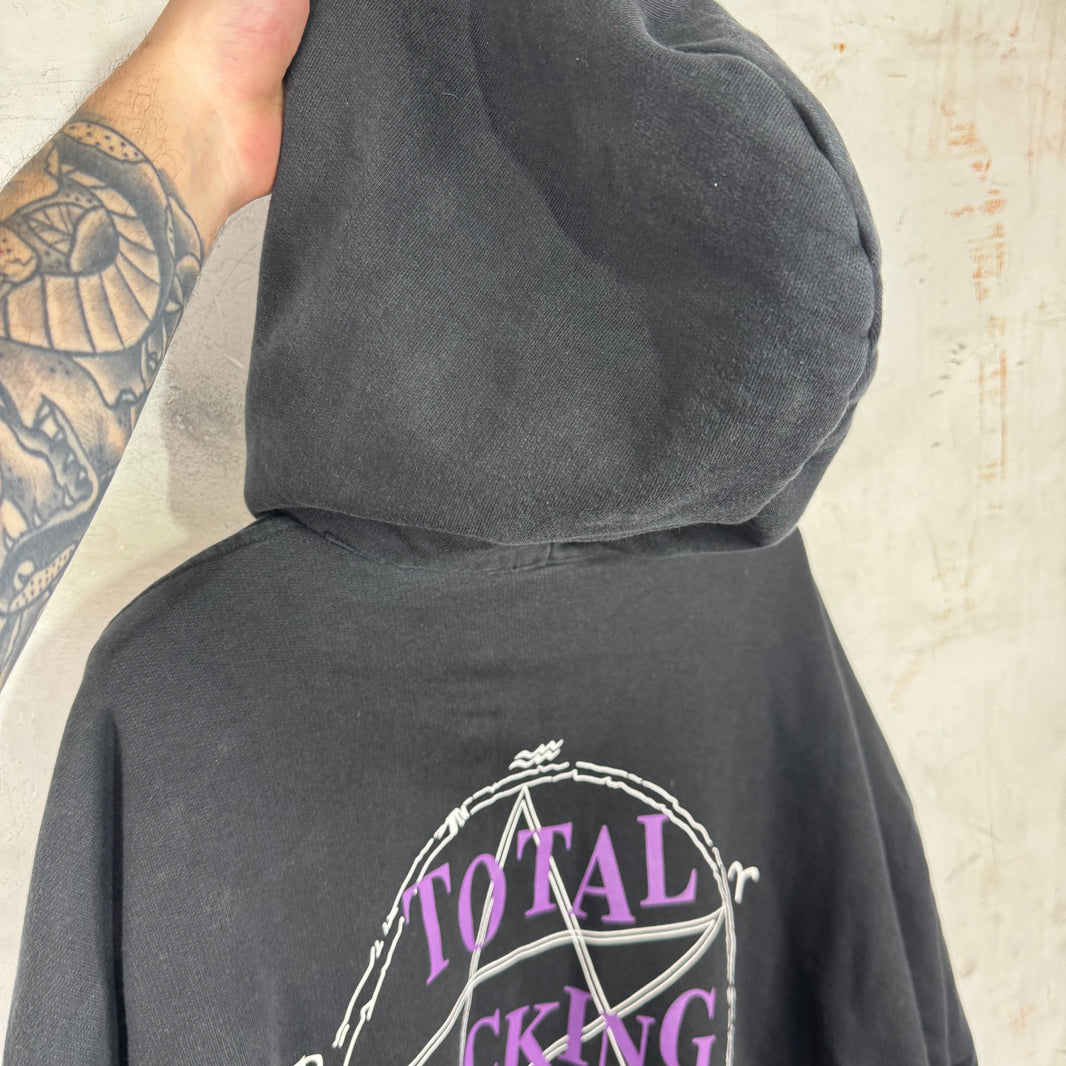Vetements TFD Oversized Zip Up Hoodie