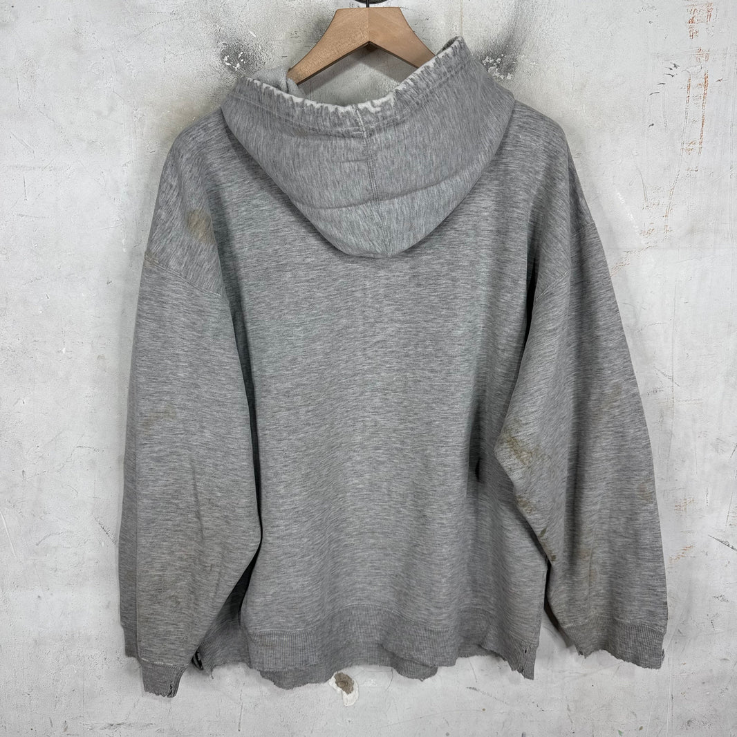 Vintage Grey A&F Smoked Hoodie