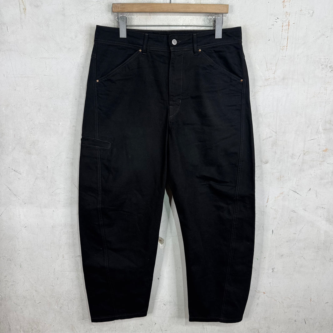 Lemaire Black Wide Jeans