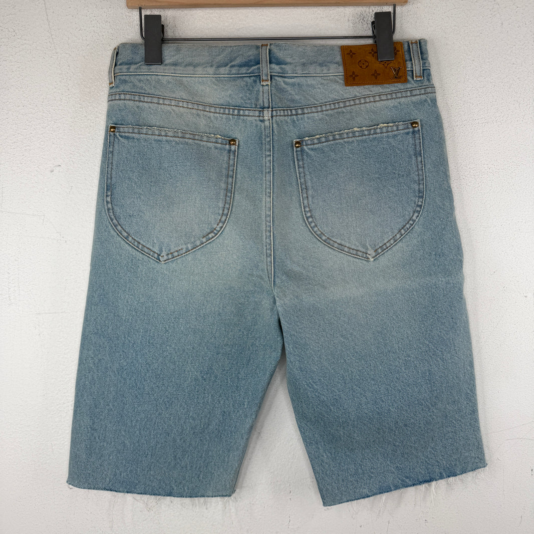 Louis Vuitton Sample Cut-Off Jean Shorts
