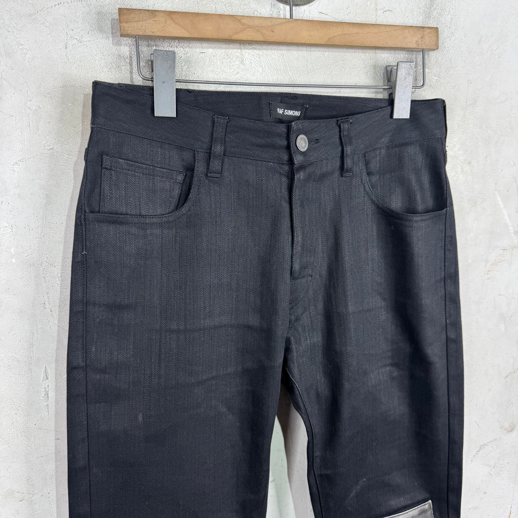 Raf Simons Christiane F Waxed Jeans