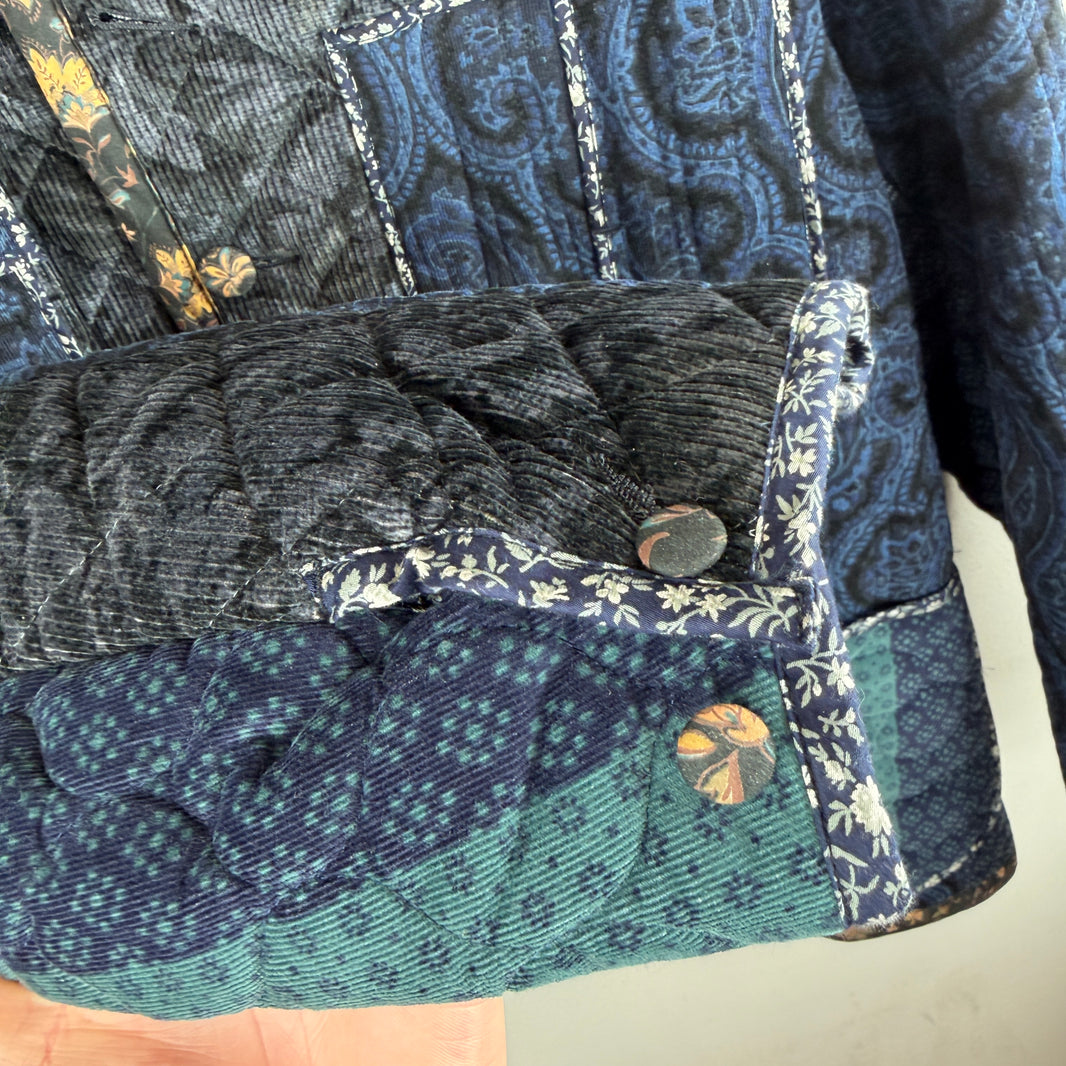 Needles Navy Switch Quilted Chore Jacket