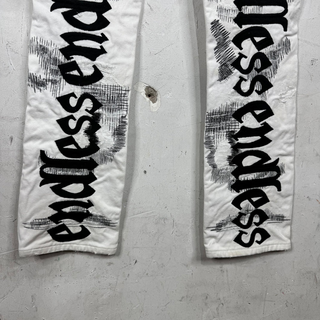 Endless Denim White Boro Jeans