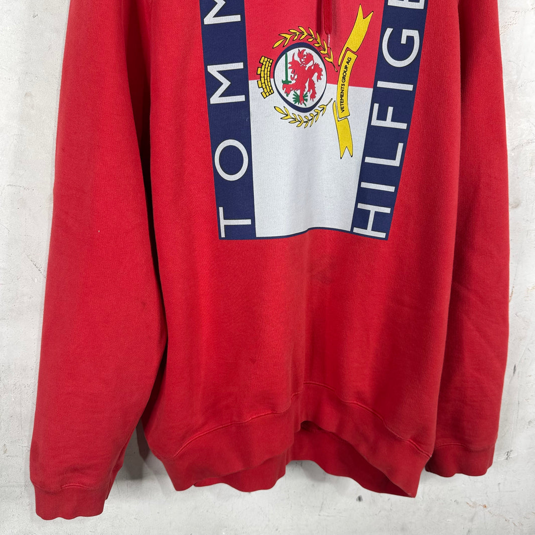 Vetements x Tommy Hilfiger Red Hoodie