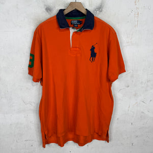 Ralph Lauren Orange/Blue Green #3 Pony Polo