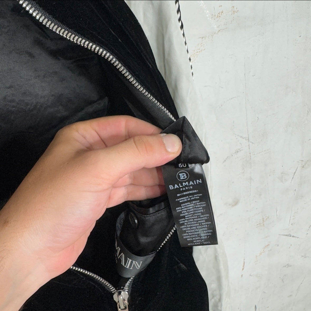 Balmain Velvet Souvenir Jacket