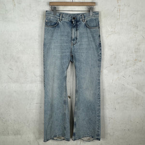 Balenciaga Altered Light Wash Flare Jeans