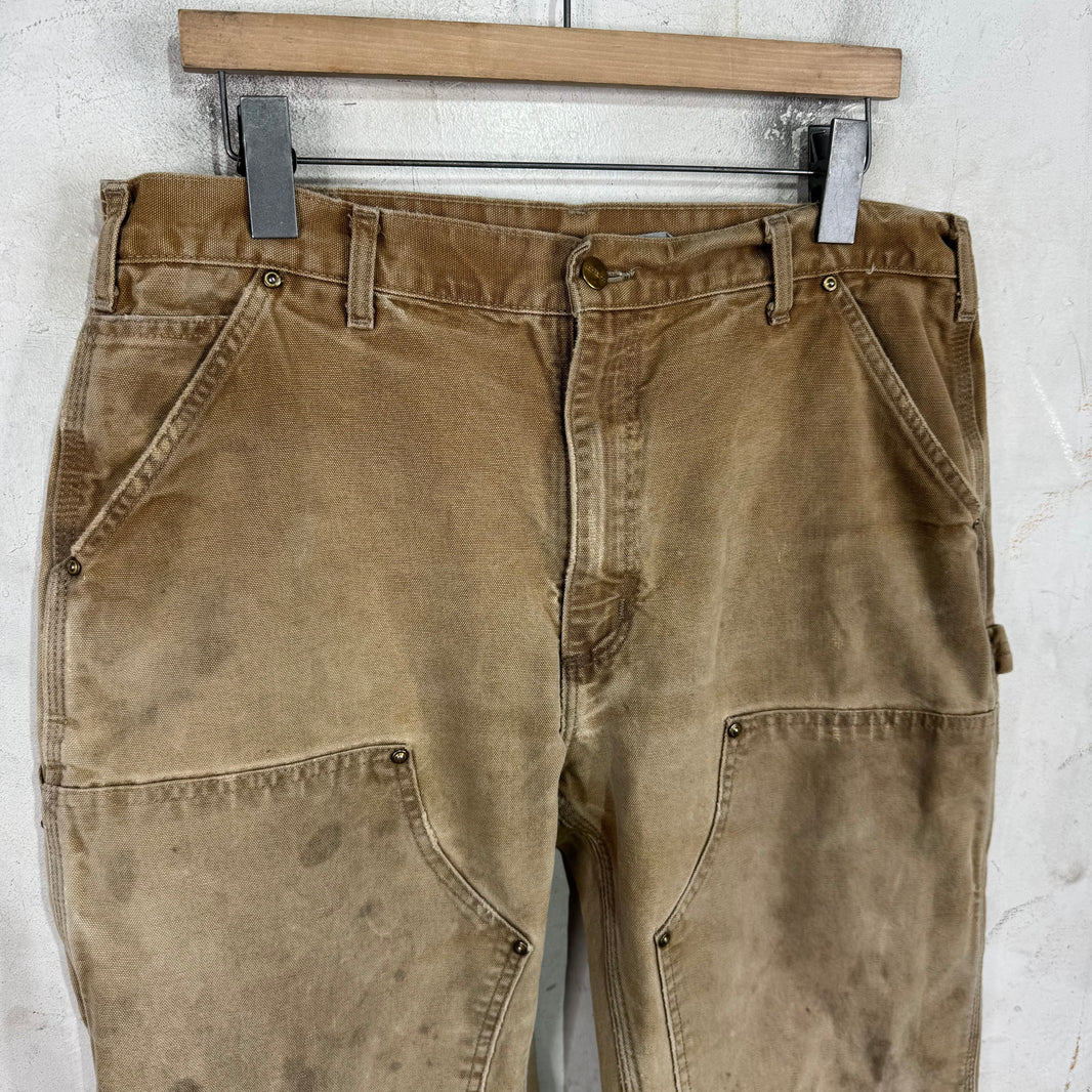 Vintage Carhartt Faded Khaki Double Knees