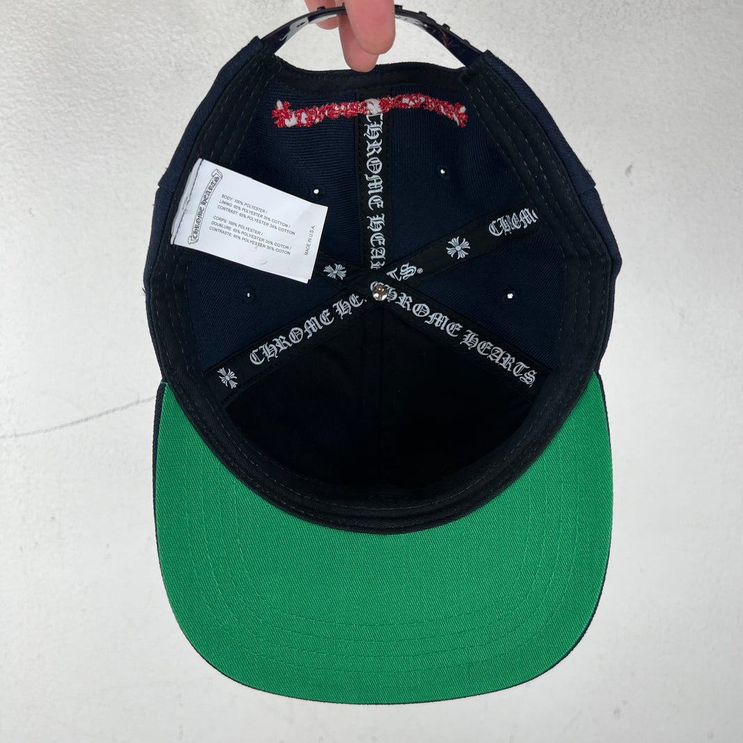 Chrome Hearts Blue/Red CH Snapback Hat