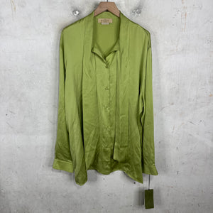 Gucci Silk Tie Green Shirt