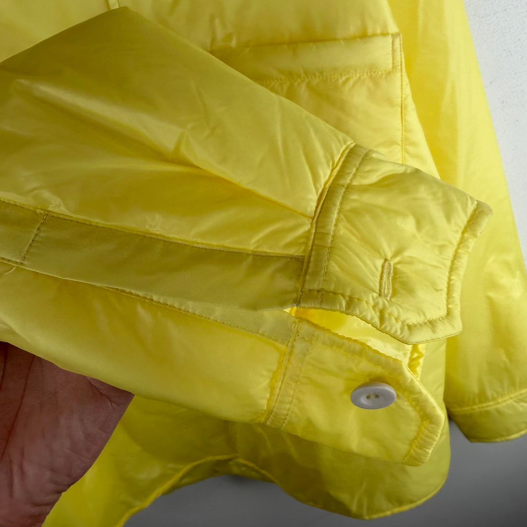 Stussy Yellow Padded Nylon Button Up Chore Jacket