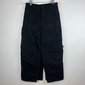 Balenciaga Black Ripstop Baggy Apron Cargo Pants