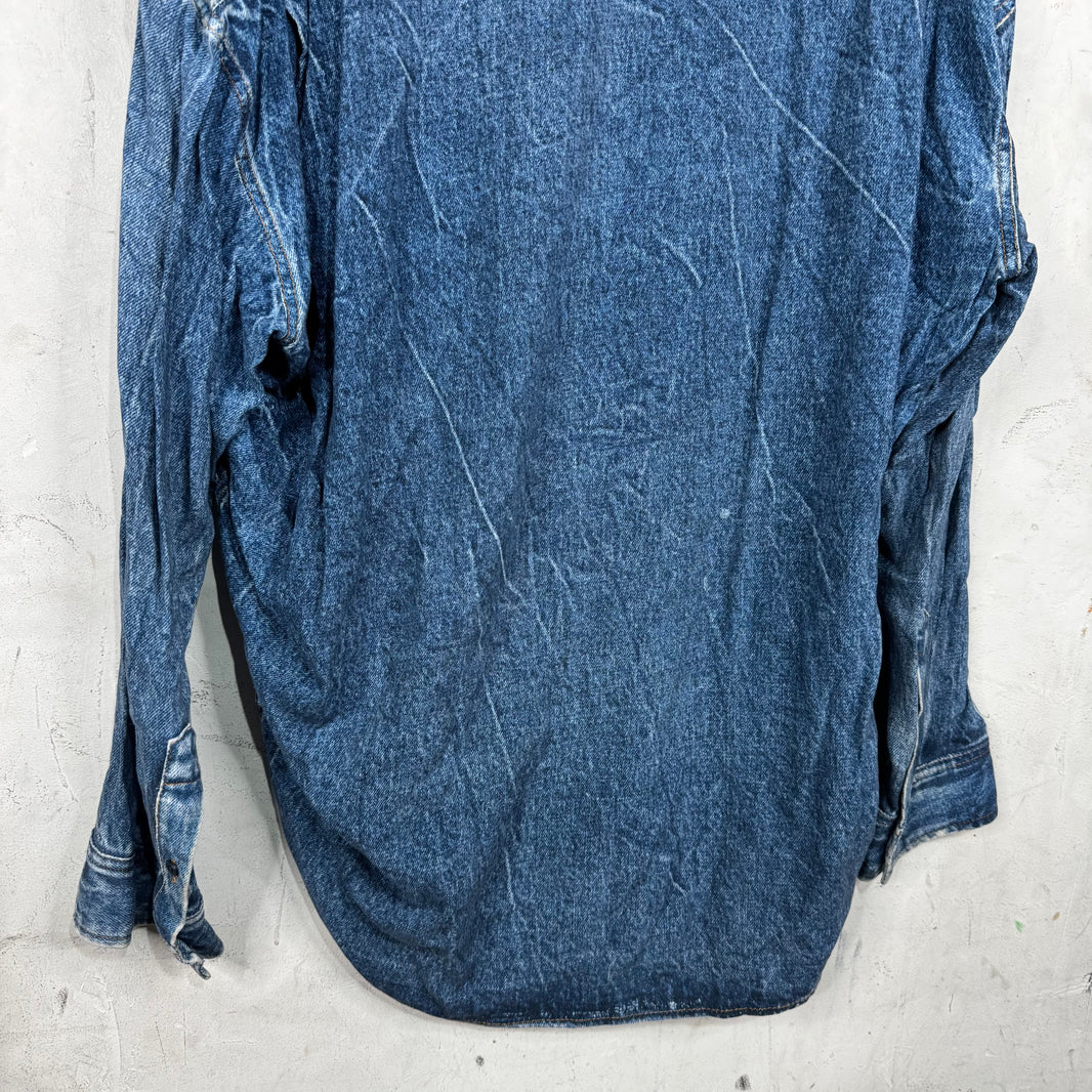 Balenciaga Blue Trompe Shirt