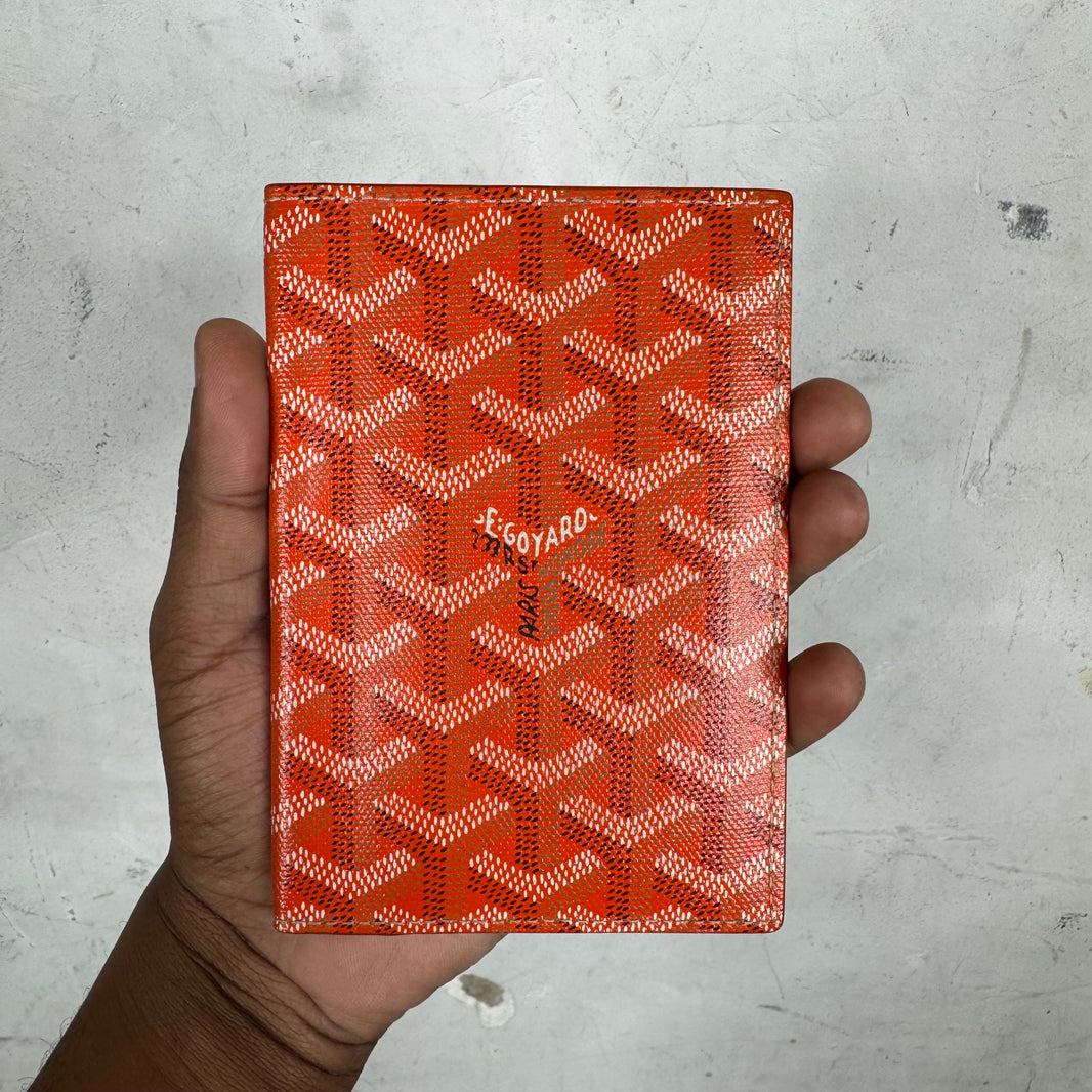 Goyard Orange Passport Holder