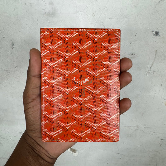 Goyard Orange Passport Holder