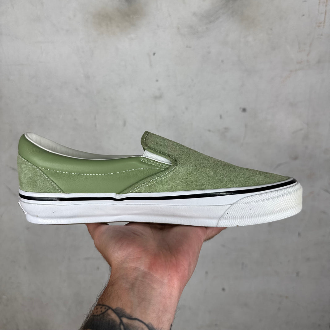 Vans X Engineered Garments Green Sample Classic Slip Ons