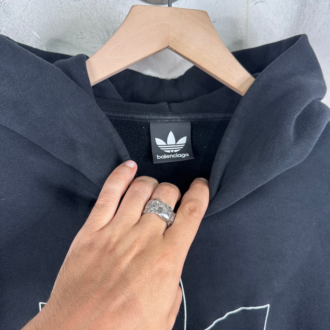 Balenciaga x Adidas Black Hoodie