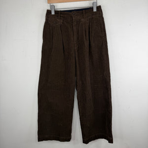 Engineered Garments Pleated Brown Corduroy Baggy Pants