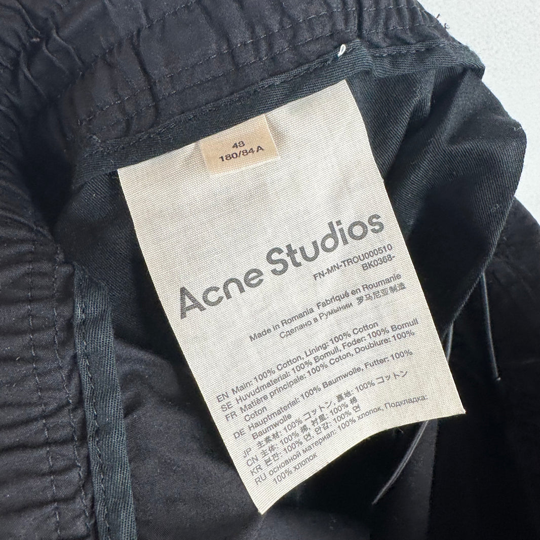 Acne Studios Pleated Black Trousers