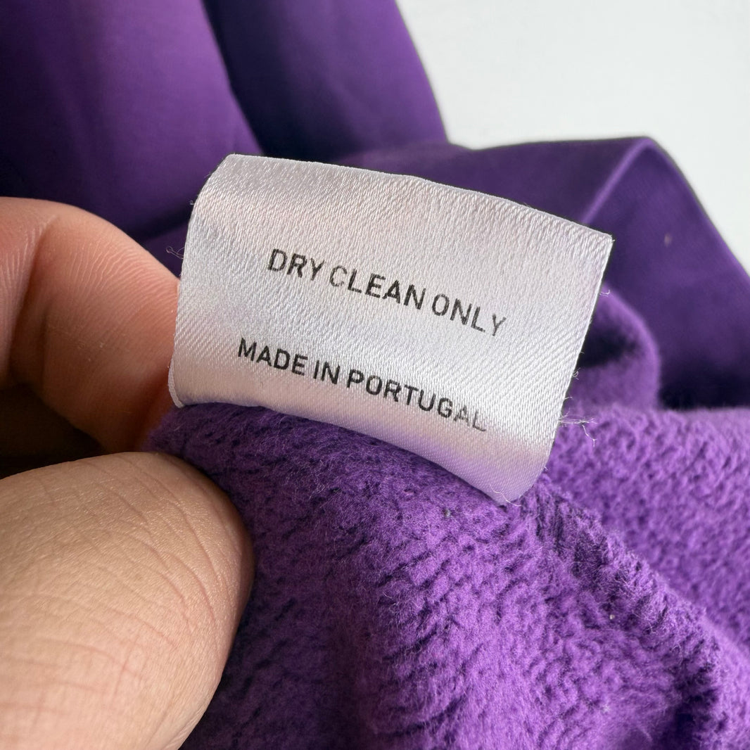 Martine Rose Purple Embroidered Back Logo Hoodie