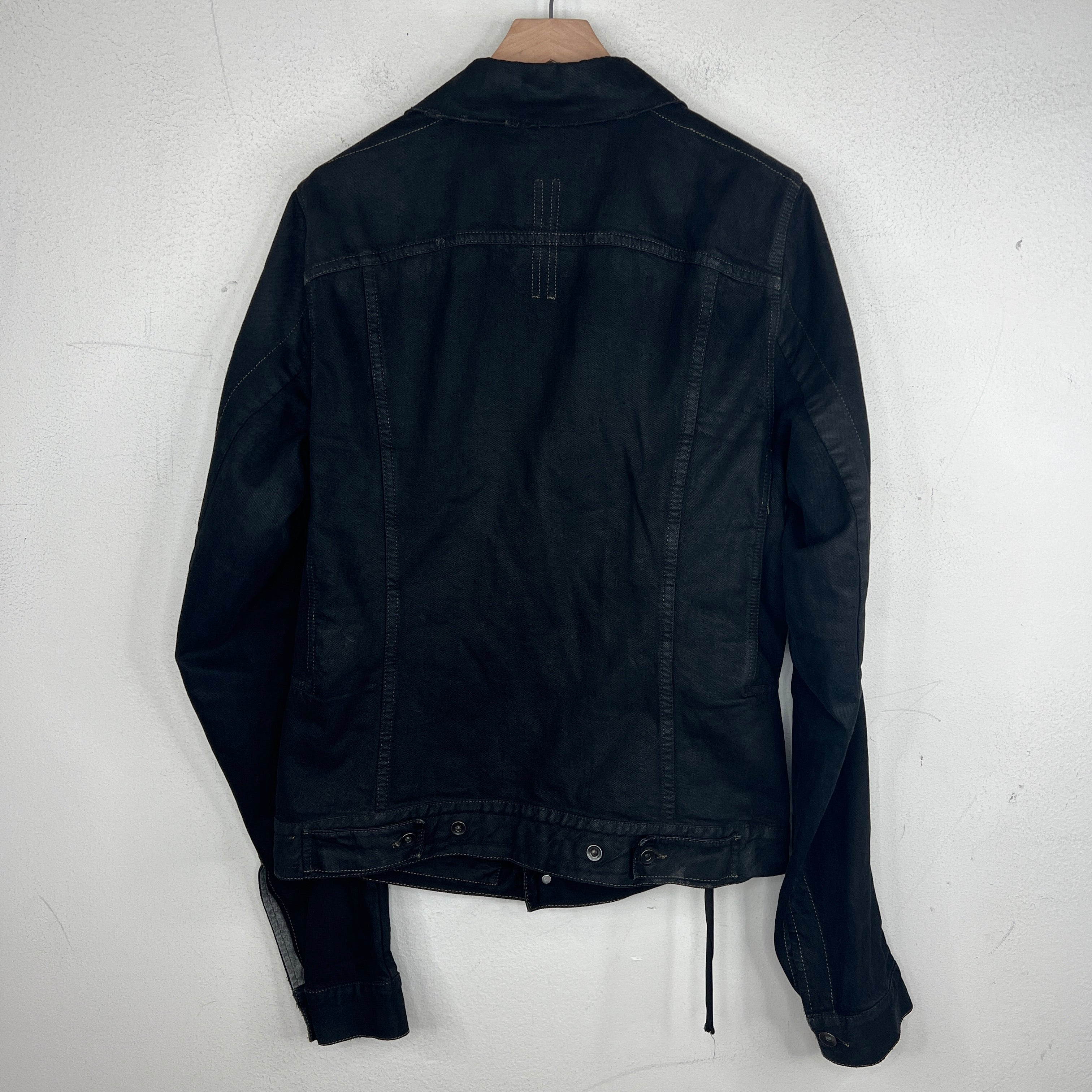 DRKSHDW Black Waxed Denim Jacket – www.Lukes.store