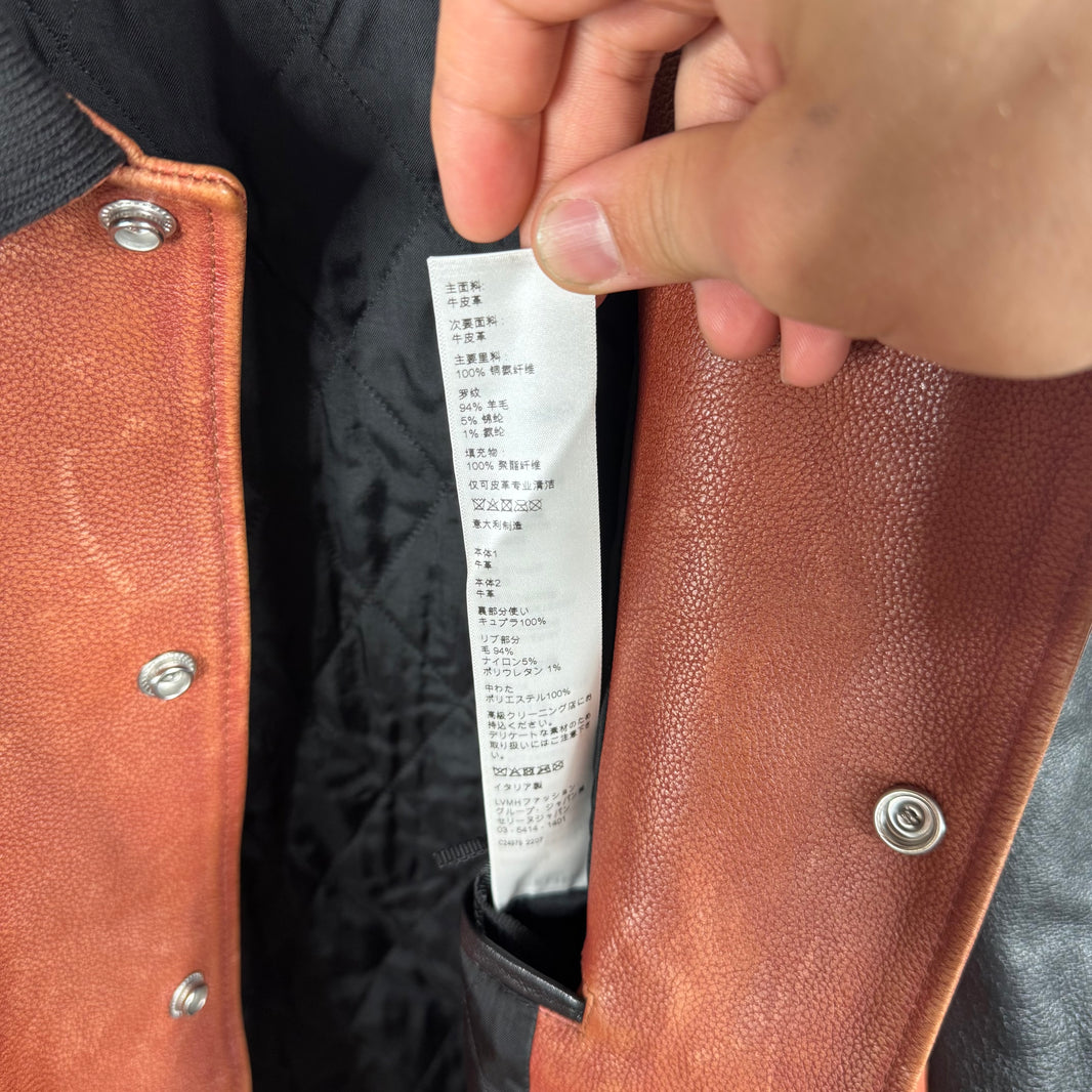 Celine Chenille Patched Leather Varsity