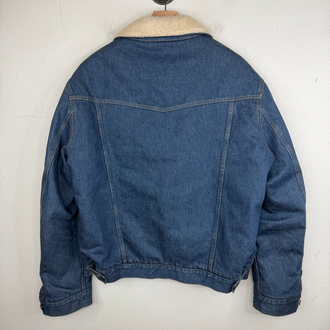 Margiela Patchwork Denim Shearling Jacket
