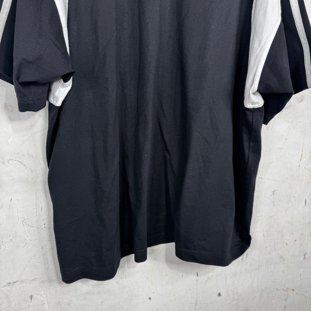 Balenciaga Black/White Sporty B Panelled T-Shirt