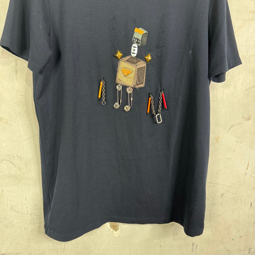Prada Robot Charm T-Shirt