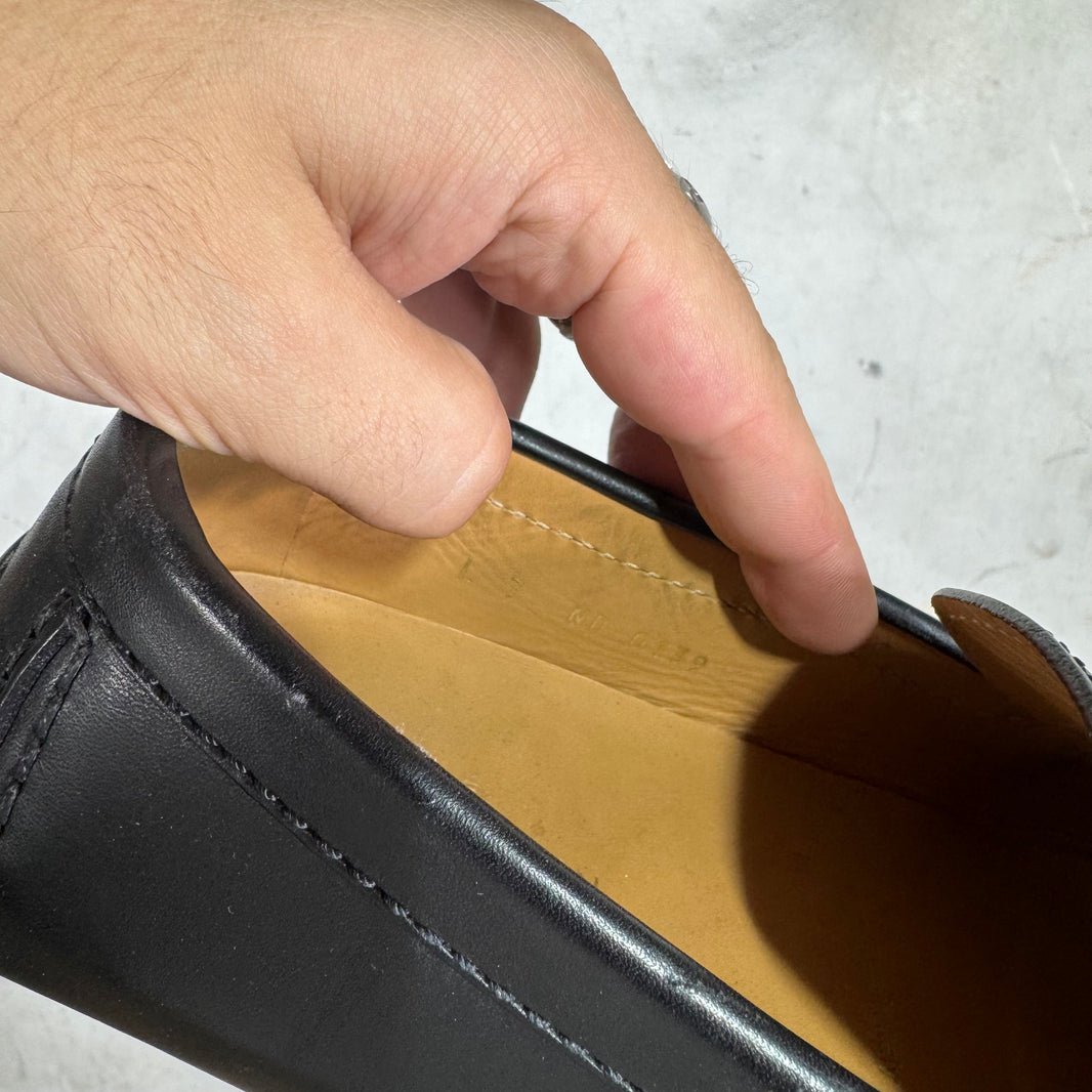 Louis Vuitton Gold Buckled Driver Shoes