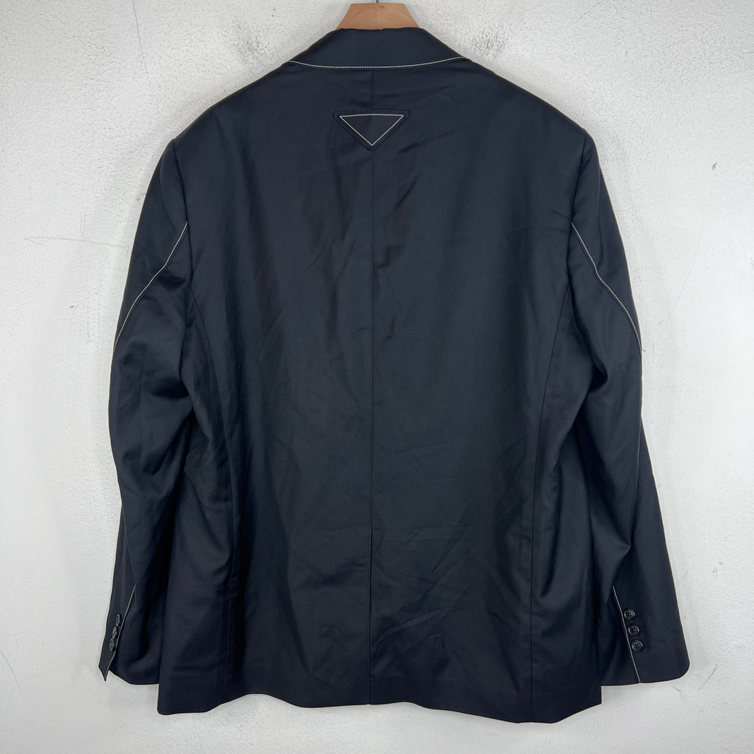 Prada Contrast Stitch Blazer Jacket