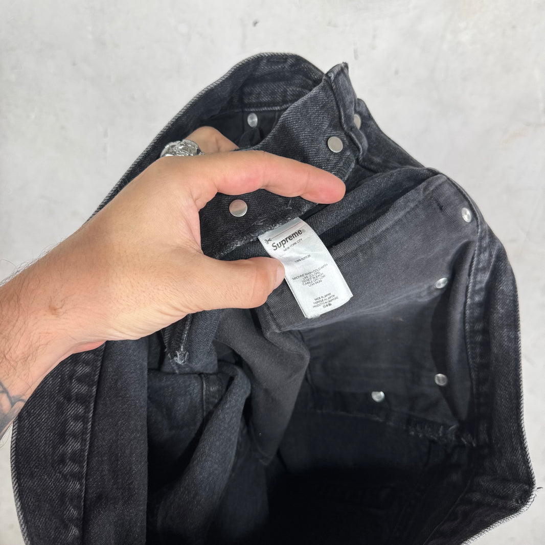 Supreme Faded Grey Selvedge Jeans