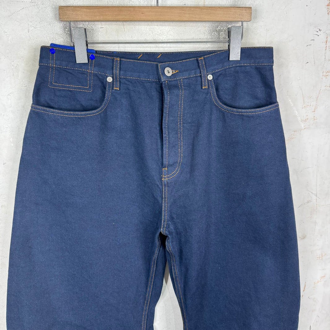 Burberry Dark Wash Knee Twist Jeans