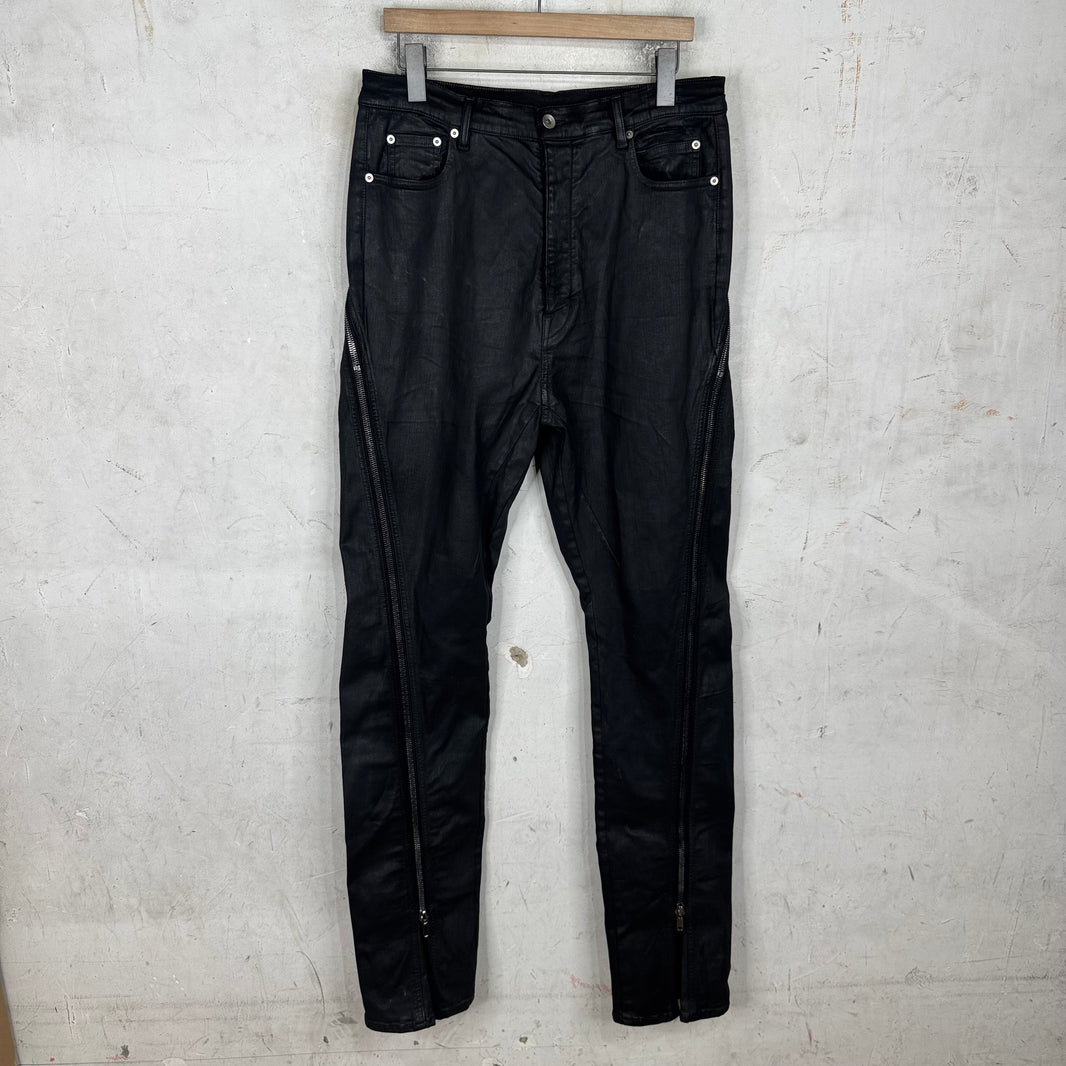 DRKSHDW Waxed Bolan Banana Jeans