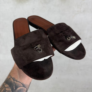 Loro Piana Suede Summer Charm Flats