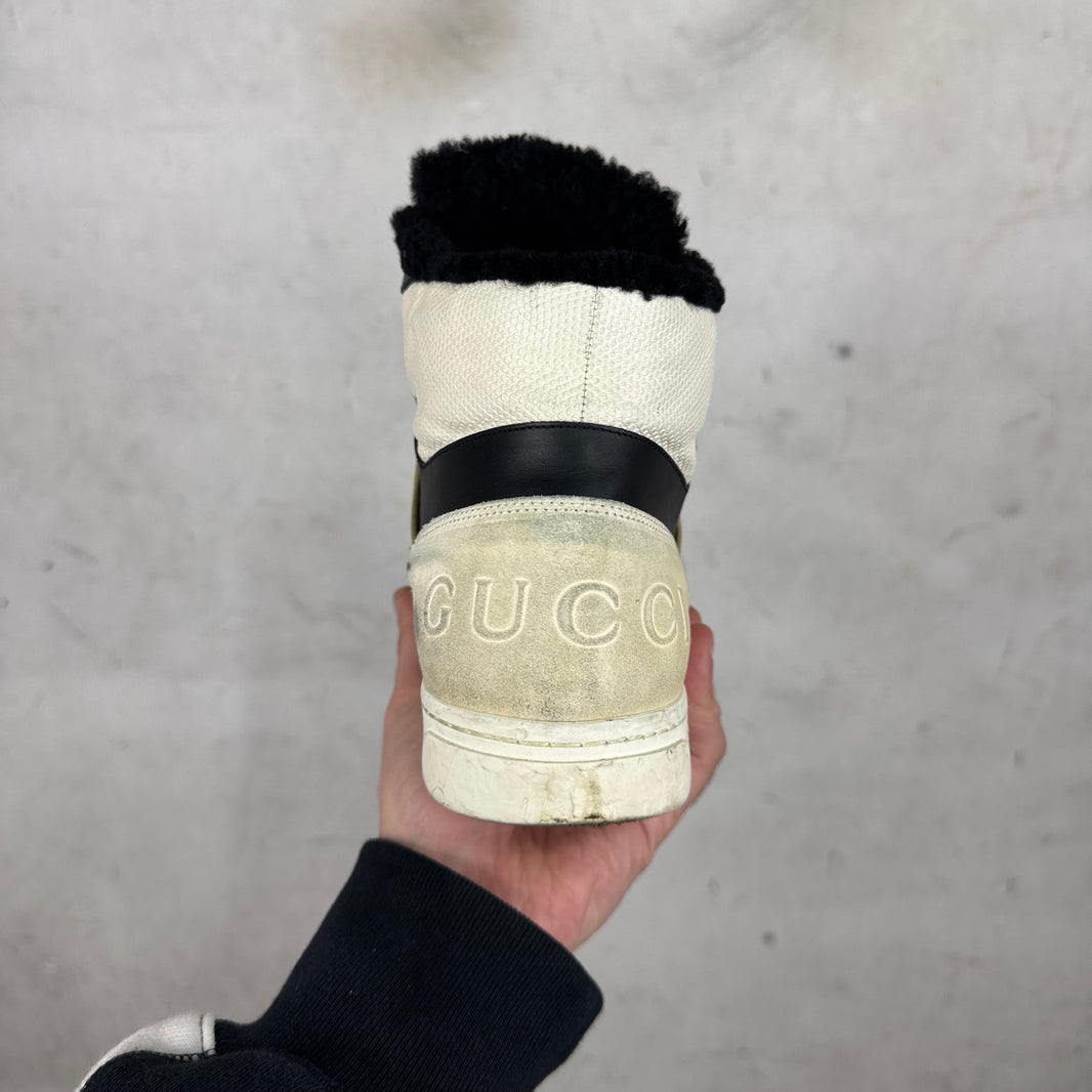 Gucci Shearling Lined Pelle Gomma Sneakers