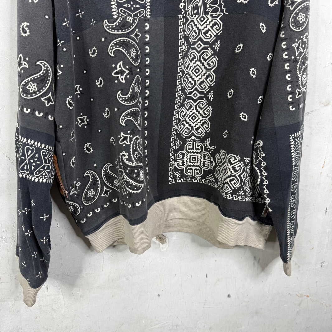 Kapital Paisley Hybrid Quilted Crewneck