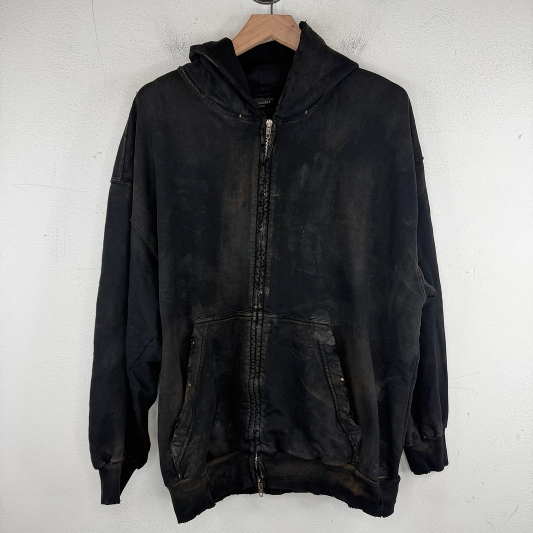 Balenciaga Mud Show Zip-Up Hoodie