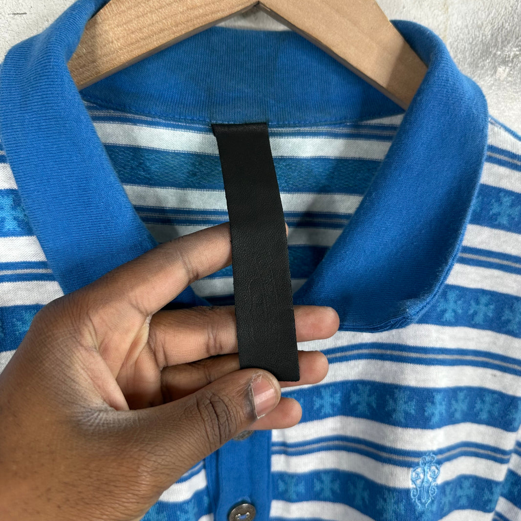 Chrome Hearts Striped Rugby Polo