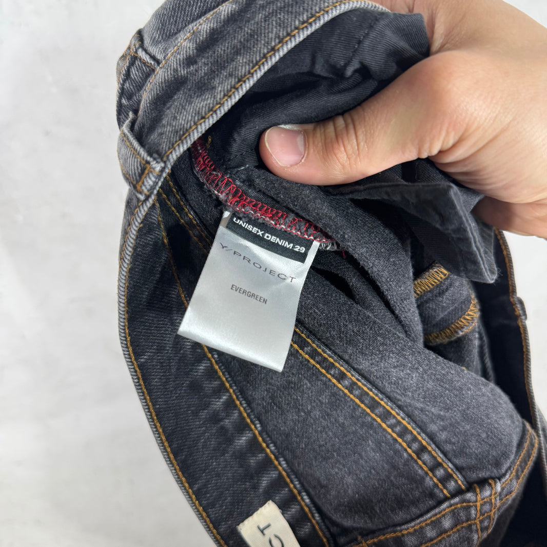 Y/Project Charcoal Wire Jeans