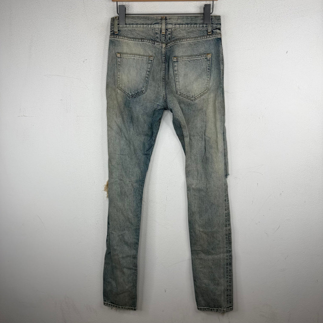 Saint Laurent Selvedge D10 Distressed Jeans