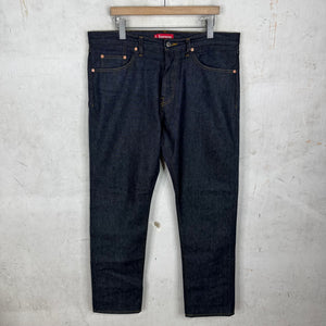 Supreme Darkwash Selevedge Straight Legged Jeans