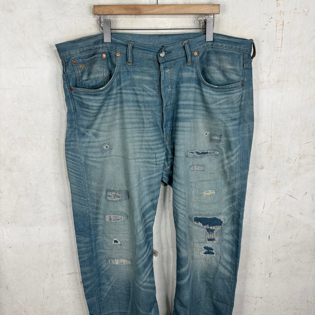 RRL Repaired Lightwash 5 Pocket Jeans
