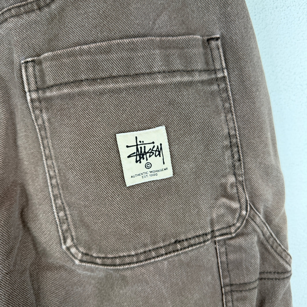 Stussy Brown Double Knee Carpenter Pants