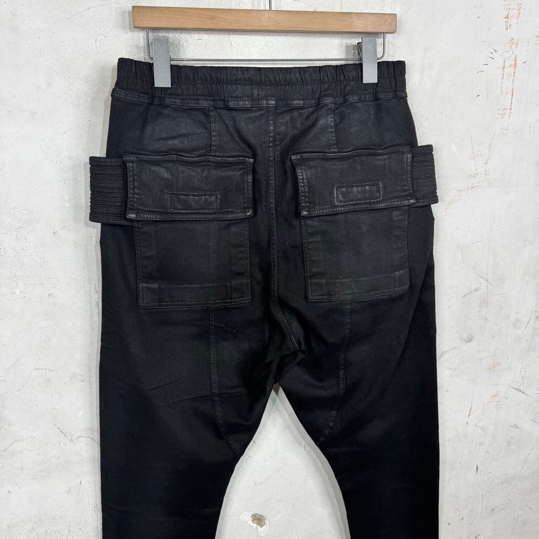 DRKSHDW Waxed Creatch Cargos