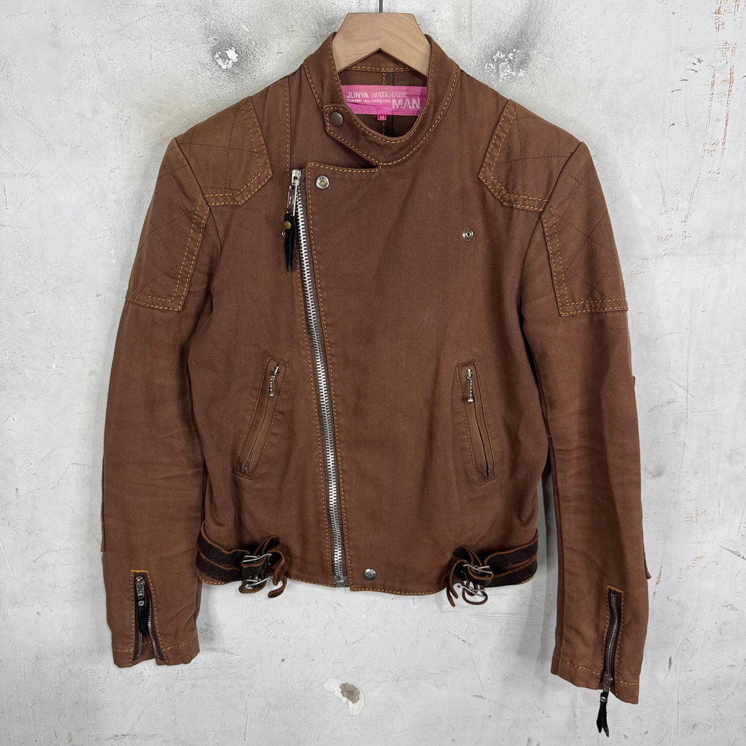 Junya Watanabe Brown Canvas Perfecto Jacket